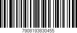 Código de barras (EAN, GTIN, SKU, ISBN): '7908193830455'