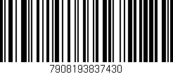 Código de barras (EAN, GTIN, SKU, ISBN): '7908193837430'