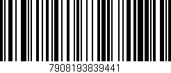 Código de barras (EAN, GTIN, SKU, ISBN): '7908193839441'
