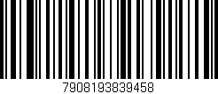 Código de barras (EAN, GTIN, SKU, ISBN): '7908193839458'
