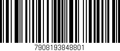 Código de barras (EAN, GTIN, SKU, ISBN): '7908193848801'