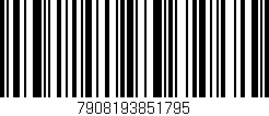 Código de barras (EAN, GTIN, SKU, ISBN): '7908193851795'