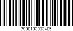 Código de barras (EAN, GTIN, SKU, ISBN): '7908193893405'