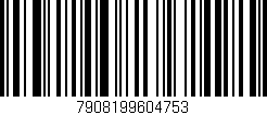 Código de barras (EAN, GTIN, SKU, ISBN): '7908199604753'
