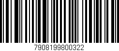 Código de barras (EAN, GTIN, SKU, ISBN): '7908199800322'