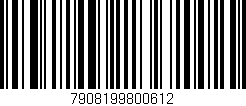 Código de barras (EAN, GTIN, SKU, ISBN): '7908199800612'