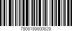 Código de barras (EAN, GTIN, SKU, ISBN): '7908199800629'