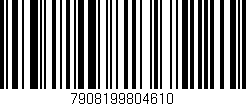 Código de barras (EAN, GTIN, SKU, ISBN): '7908199804610'