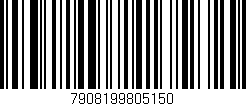 Código de barras (EAN, GTIN, SKU, ISBN): '7908199805150'