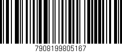 Código de barras (EAN, GTIN, SKU, ISBN): '7908199805167'