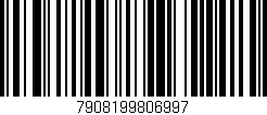 Código de barras (EAN, GTIN, SKU, ISBN): '7908199806997'