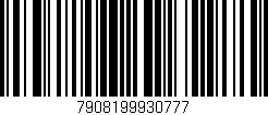 Código de barras (EAN, GTIN, SKU, ISBN): '7908199930777'