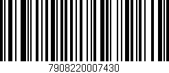 Código de barras (EAN, GTIN, SKU, ISBN): '7908220007430'