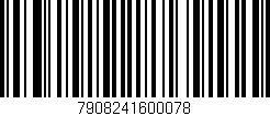 Código de barras (EAN, GTIN, SKU, ISBN): '7908241600078'