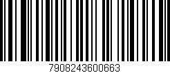 Código de barras (EAN, GTIN, SKU, ISBN): '7908243600663'
