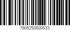 Código de barras (EAN, GTIN, SKU, ISBN): '7908250600533'