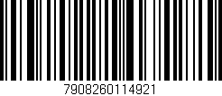 Código de barras (EAN, GTIN, SKU, ISBN): '7908260114921'