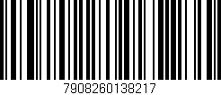 Código de barras (EAN, GTIN, SKU, ISBN): '7908260138217'
