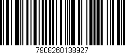 Código de barras (EAN, GTIN, SKU, ISBN): '7908260138927'
