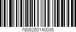 Código de barras (EAN, GTIN, SKU, ISBN): '7908260140036'
