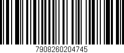Código de barras (EAN, GTIN, SKU, ISBN): '7908260204745'