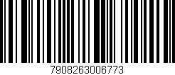 Código de barras (EAN, GTIN, SKU, ISBN): '7908263006773'
