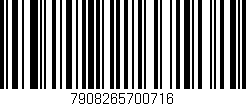 Código de barras (EAN, GTIN, SKU, ISBN): '7908265700716'