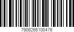 Código de barras (EAN, GTIN, SKU, ISBN): '7908266100478'