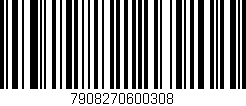 Código de barras (EAN, GTIN, SKU, ISBN): '7908270600308'