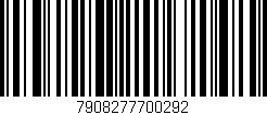 Código de barras (EAN, GTIN, SKU, ISBN): '7908277700292'