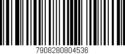 Código de barras (EAN, GTIN, SKU, ISBN): '7908280804536'