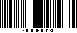 Código de barras (EAN, GTIN, SKU, ISBN): '7909006890260'