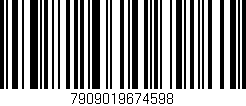Código de barras (EAN, GTIN, SKU, ISBN): '7909019674598'