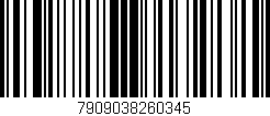 Código de barras (EAN, GTIN, SKU, ISBN): '7909038260345'