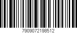 Código de barras (EAN, GTIN, SKU, ISBN): '7909072198512'