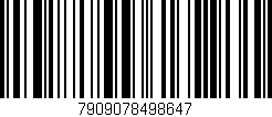 Código de barras (EAN, GTIN, SKU, ISBN): '7909078498647'