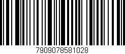 Código de barras (EAN, GTIN, SKU, ISBN): '7909078581028'