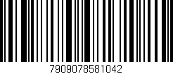 Código de barras (EAN, GTIN, SKU, ISBN): '7909078581042'