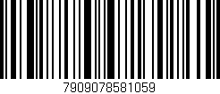 Código de barras (EAN, GTIN, SKU, ISBN): '7909078581059'