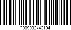 Código de barras (EAN, GTIN, SKU, ISBN): '7909092443104'