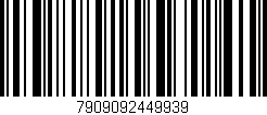 Código de barras (EAN, GTIN, SKU, ISBN): '7909092449939'