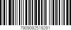 Código de barras (EAN, GTIN, SKU, ISBN): '7909092519281'