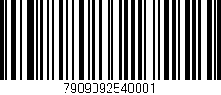 Código de barras (EAN, GTIN, SKU, ISBN): '7909092540001'