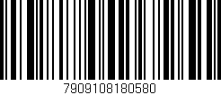 Código de barras (EAN, GTIN, SKU, ISBN): '7909108180580'