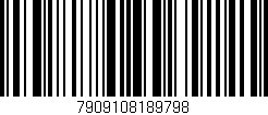 Código de barras (EAN, GTIN, SKU, ISBN): '7909108189798'