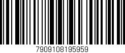 Código de barras (EAN, GTIN, SKU, ISBN): '7909108195959'