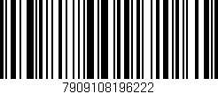 Código de barras (EAN, GTIN, SKU, ISBN): '7909108196222'