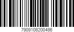 Código de barras (EAN, GTIN, SKU, ISBN): '7909108200486'