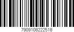 Código de barras (EAN, GTIN, SKU, ISBN): '7909108222518'