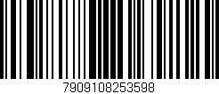Código de barras (EAN, GTIN, SKU, ISBN): '7909108253598'